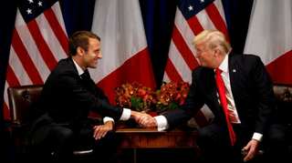 Trump, Macron to face differences on Iran, trade as French visit begins