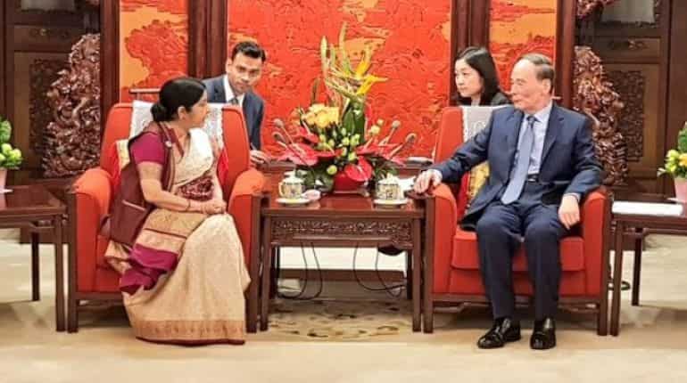 Sushma Swaraj calls on Chinese vice president, meets Kyrgyz, Uzbek counterparts