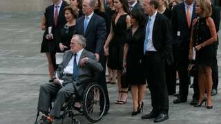 Day after wife's funeral, ex-US President George HW Bush admitted to hospital
