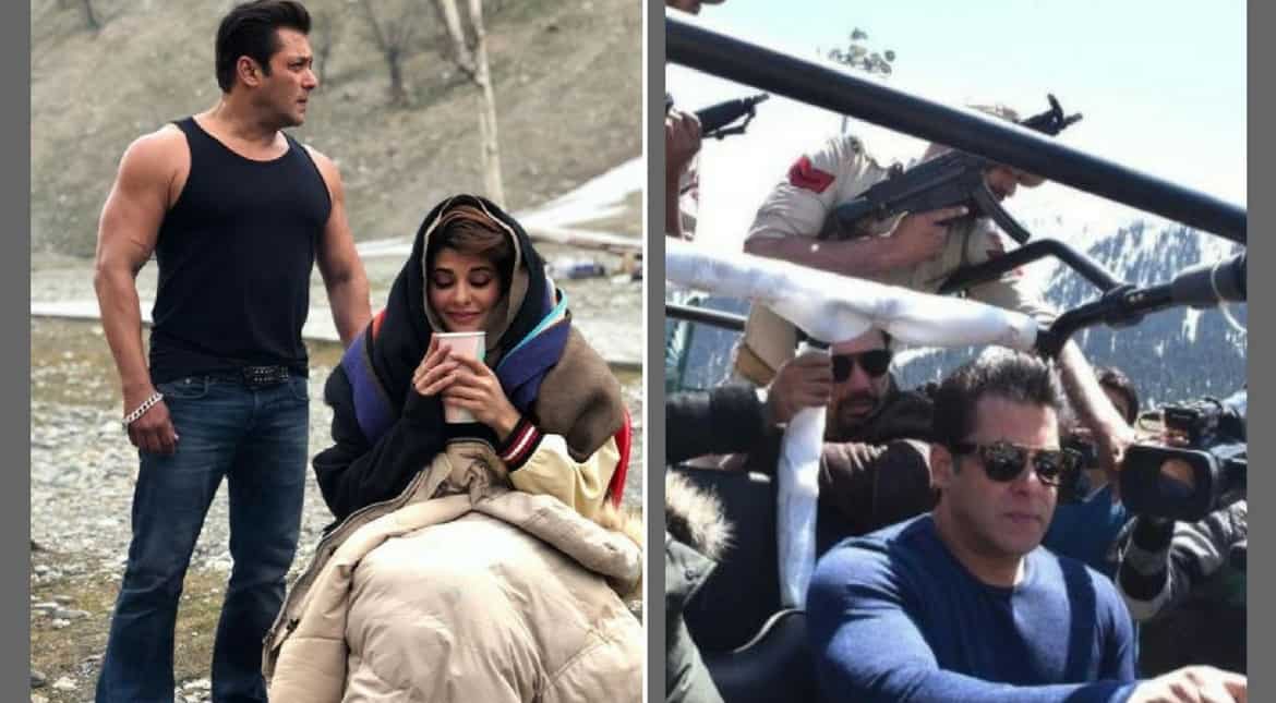 Salman Khan, Jacqueline Fernandez shoot for a romantic 'Race 3' song in Kashmir's Sonmarg Salman Khan, Jacqueline Fernandez shoot for a romantic 'Race 3' song in Kashmir's Sonmarg