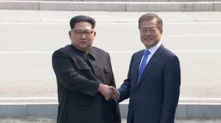 North Korean leader crosses southern border; Kim, Moon head for historic summit at DMZ