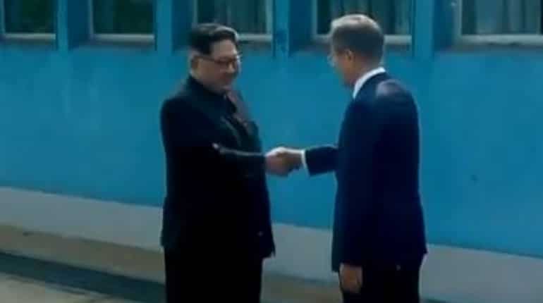 Watch: North Korea leader Kim Jong Un becomes first to cross South since 1950-53 war