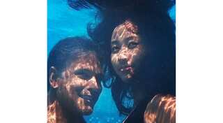 Milind Soman shares romantic underwater pics with wife, we think they're from their honeymoon!