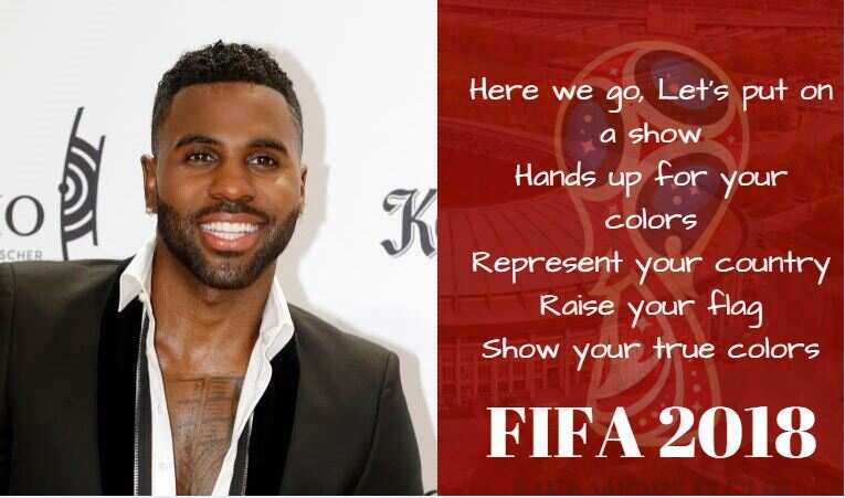 'Hands up for your colours... raise your flag,' says FIFA 2018 anthem