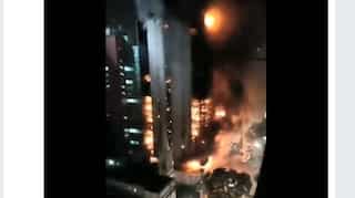Watch: 24-storeyed building catches fire in Brazil, crumbles