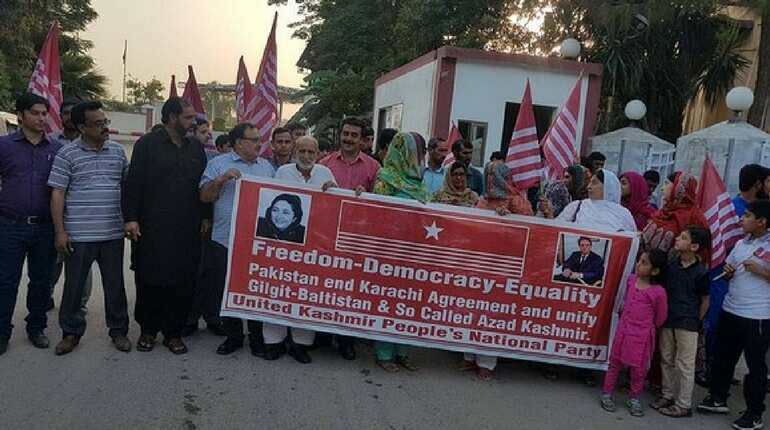 Activists demand abolition of 1949 Karachi Agreement which gives Pakistan control over PoK Activists demand abolition of 1949 Karachi Agreement which gives Pakistan control over PoK