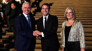 Wife flattered over Macron's 'delicious' remark: Turnbull