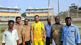 IPL 2018: MS Dhoni celebrated Labour Day with Pune ground staff, see photos