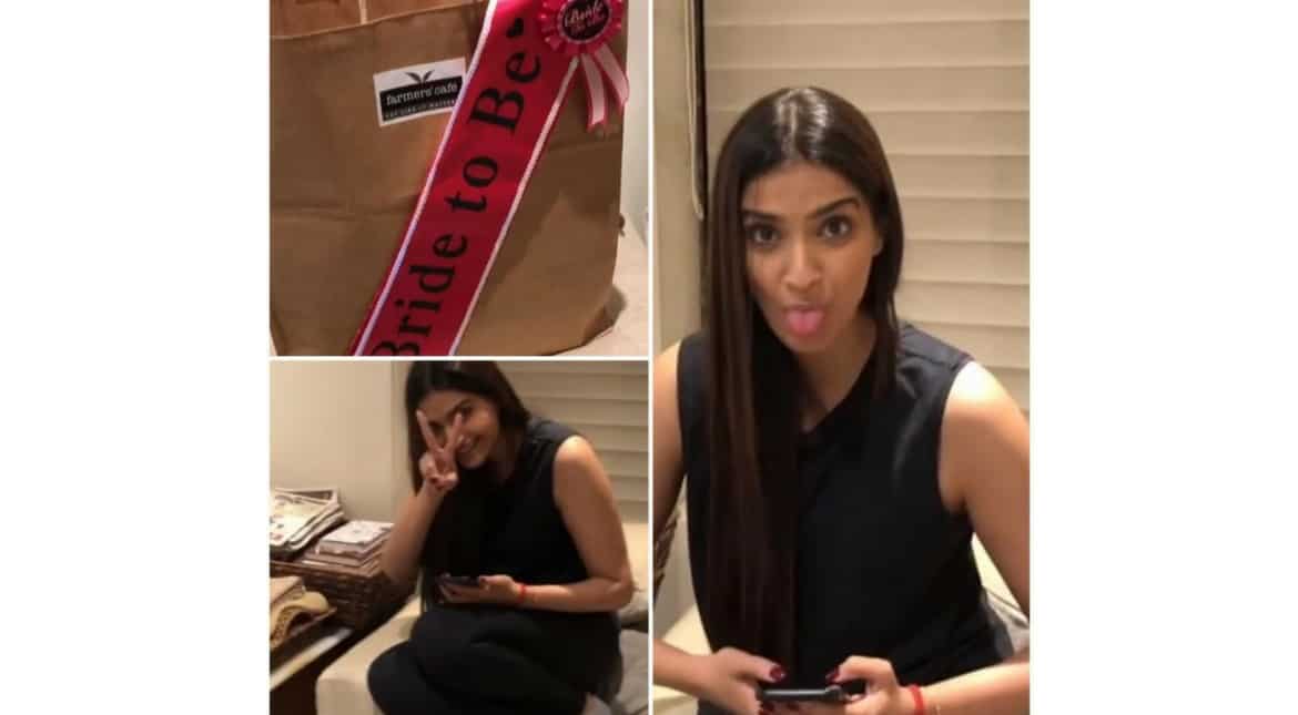 Watch: Sonam Kapoor looks like a playful bride-to-be, poses as Anupam Kher makes her video Watch: Sonam Kapoor looks like a playful bride-to-be, poses as Anupam Kher makes her video