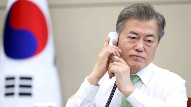 Japan and North Korea should talk, South Korea's Moon says