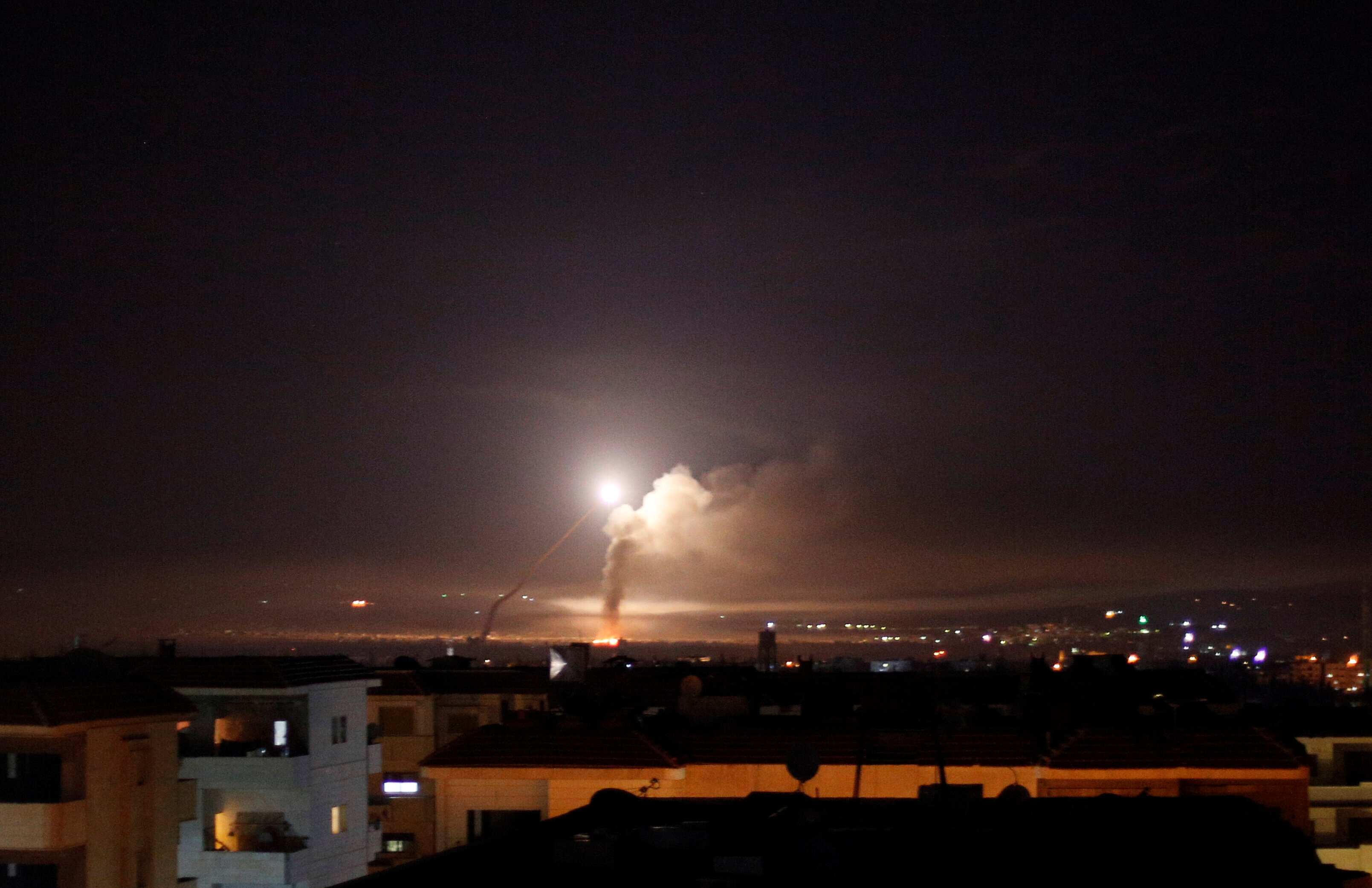 Israel army hits dozens of Iranian military targets in Syria