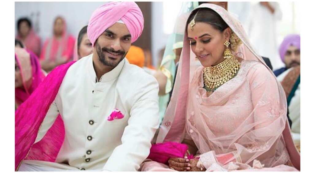 Neha Dhupia, Angad Bedi name their daughter Mehr, share first photo