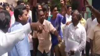Karnataka elections: BJP, Congress workers clash outside polling booth