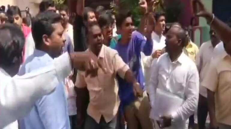 Karnataka elections: BJP, Congress workers clash outside polling booth