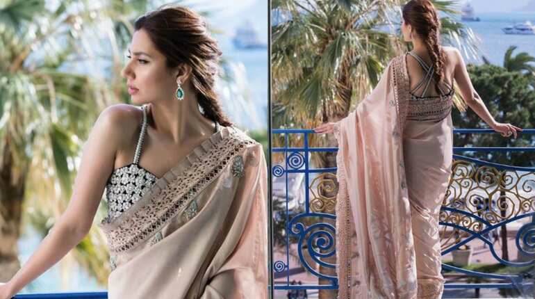 Cannes 2018: Mahira Khan looks breathtaking in a pastel saree on her first day at the festival
