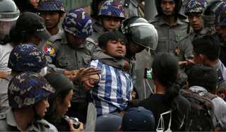 Myanmar anti-war protester says police to lay more charges against him