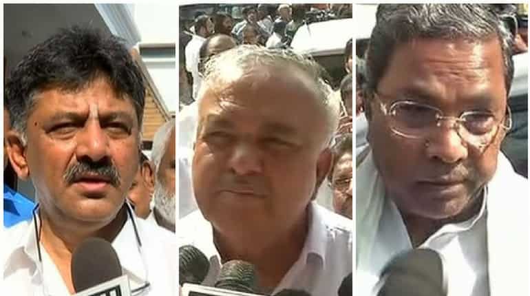 BJP trying to poach MLAs, claim Karnataka Congress frontrunners BJP trying to poach MLAs, claim Karnataka Congress frontrunners