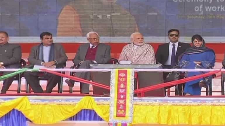 PM Modi arrives in Jammu and Kashmir on day-long visit