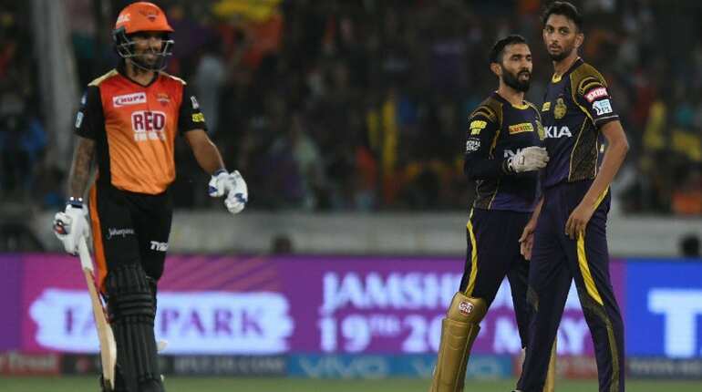 IPL 2018: After flying start Hyderabad restricted to mere 172 IPL 2018: After flying start Hyderabad restricted to mere 172