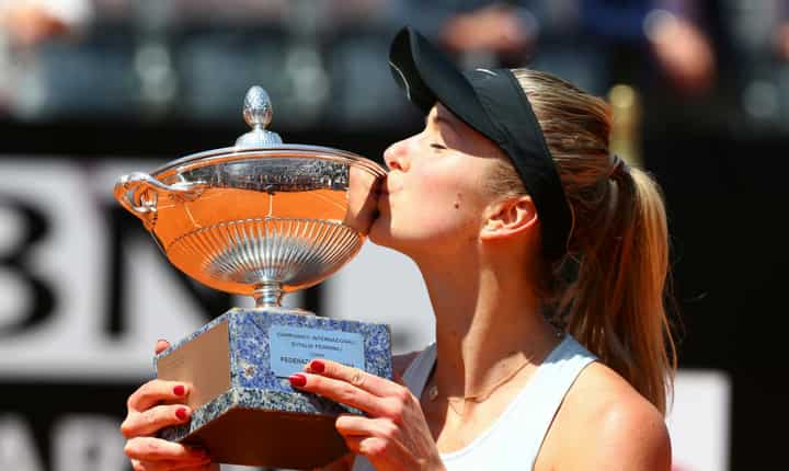 Italian Open: Elina Svitolina outplays Simona Halep to defend title Italian Open: Elina Svitolina outplays Simona Halep to defend title