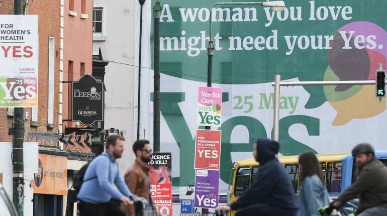 Ahead of anti-abortion referendum, yes campaigners take lead in Ireland