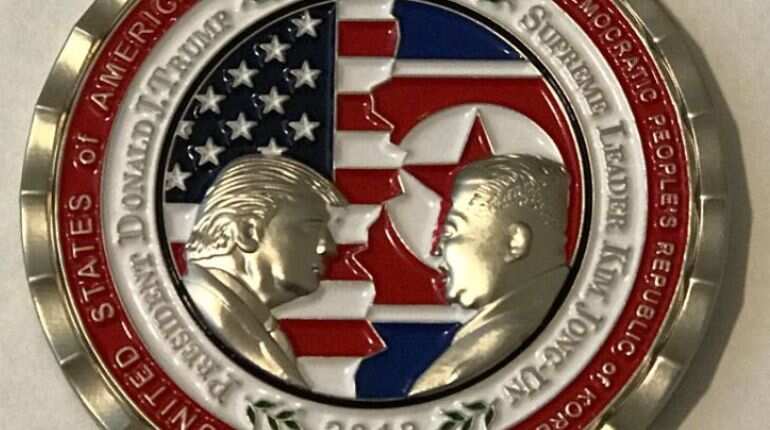 Commemorative 'trip coin' prices drop to $19 as Trump calls off North Korea summit