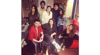 Farah Khan makes Anil Kapoor, Gauri Khan, Tabu, Shilpa Shetty, Shahid Kapoor pose on her wheelchair; see pics