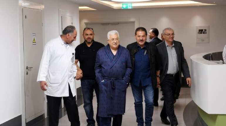 Palestinian president Mahmud Abbas leaves hospital Palestinian president Mahmud Abbas leaves hospital