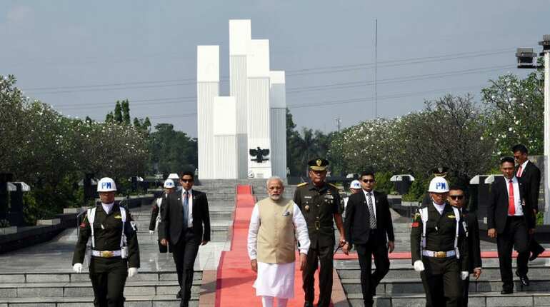 PM Modi at the Kalibata National Heroes Cemetery