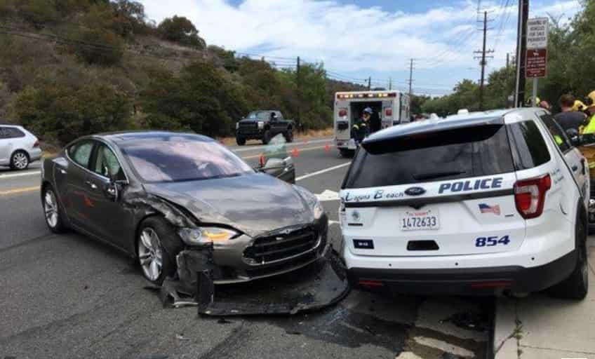 Tesla hits parked California police vehicle; driver blames 'Autopilot'