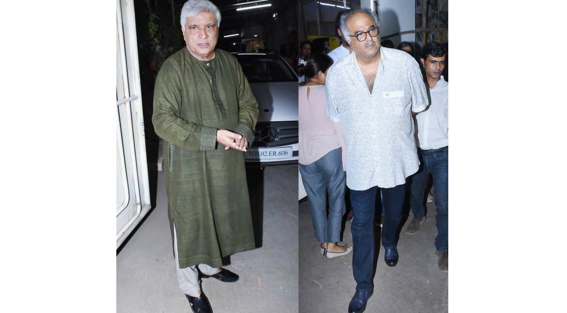 Javed Akhtar and Boney Kapoor