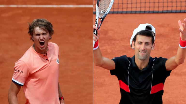 French Open: Alexander Zverev, Novak Djokovic advance to quarter-finals of men's singles French Open: Alexander Zverev, Novak Djokovic advance to quarter-finals of men's singles