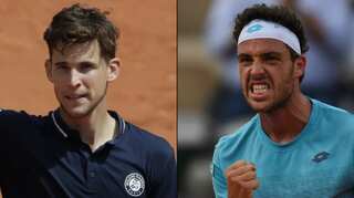 Dominic Thiem and Marco Cecchinato enter the quarter-finals of French Open