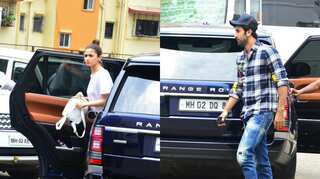 Alia Bhatt and Ranbir Kapoor arrive in the same car for 'Brahmastra' shoot; see pics