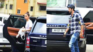 Alia Bhatt and Ranbir Kapoor arrive in the same car for 'Brahmastra' shoot; see pics