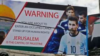 Palestinian football chief accuses Israel of using Messi as political tool