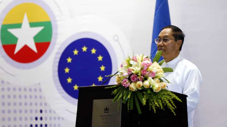 EU trade, aid conditional on Myanmar respecting rights, ambassador says EU trade, aid conditional on Myanmar respecting rights, ambassador says