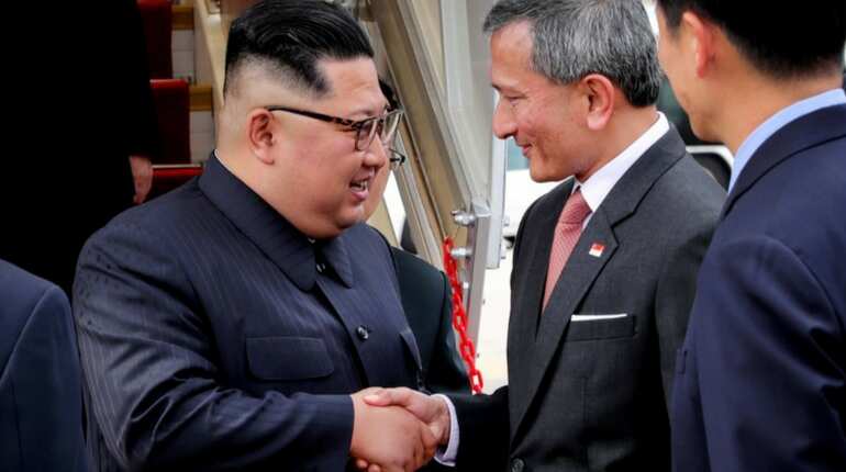 North Korea's Kim lands in Singapore, on cusp of making history with Trump summit