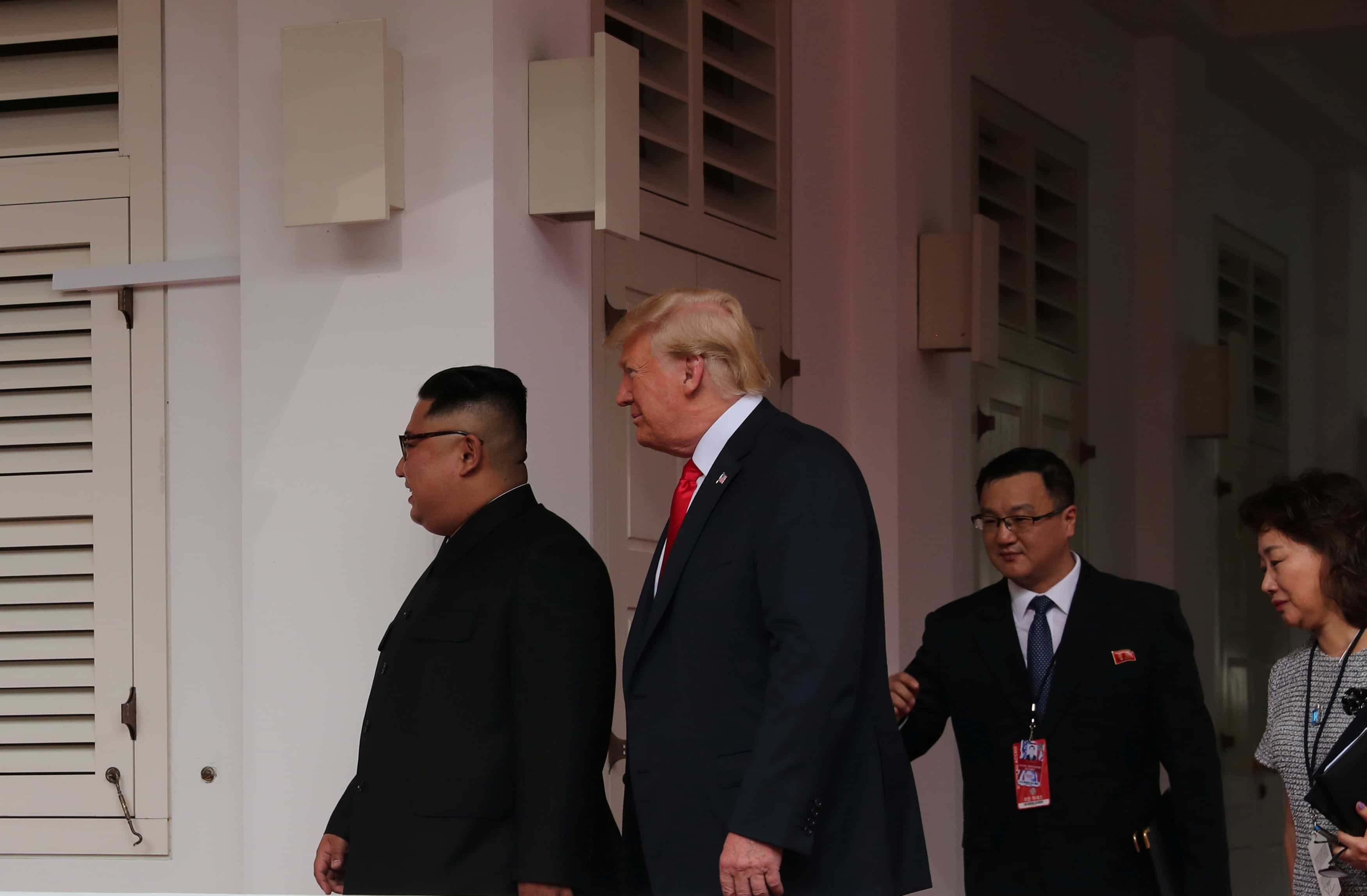Kim Jong-Un was accompanied by trusted lieutenants to Singapore