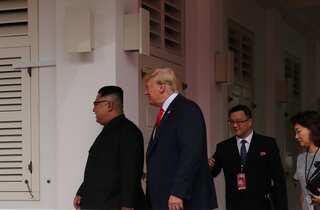 Kim Jong-Un was accompanied by trusted lieutenants to Singapore