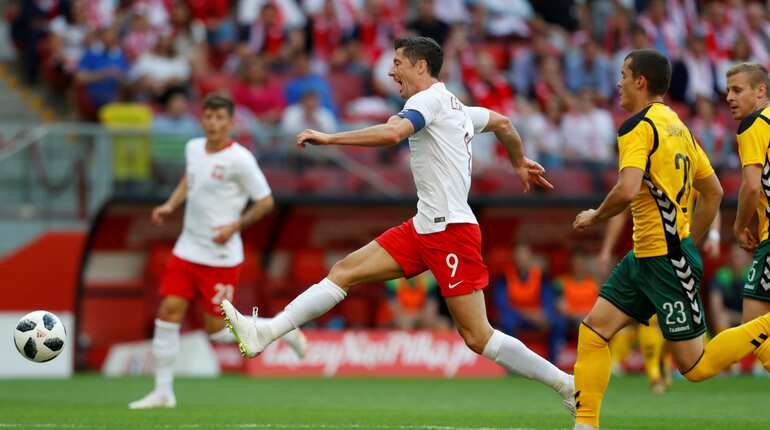 Lithuania fall 4-1 to Poland in World Cup warm-up