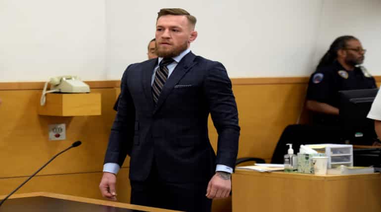 Martial arts fighter McGregor back in court, says regrets Brooklyn melee