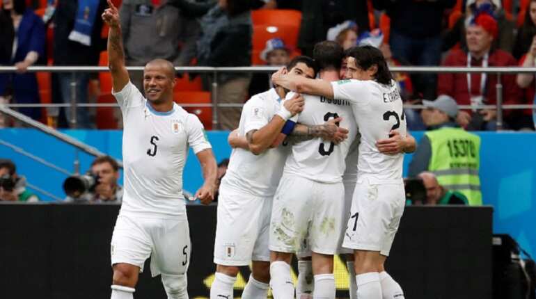 FIFA World Cup 2018: Defender Jose Gimenez's late header helps Uruguay to beat Egypt