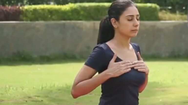 Chest breathing