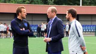 Watch: Prince William meets England's World Cup squad