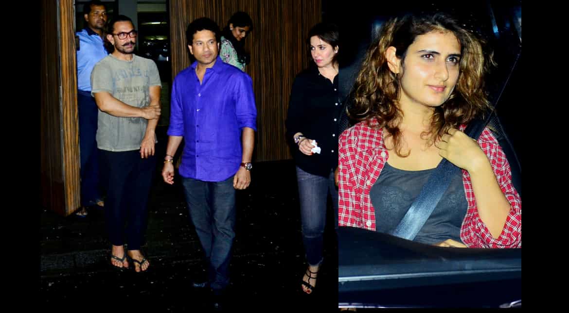 Aamir Khan throws dinner party; Sachin Tendulkar, Varun Dhawan attend Aamir Khan throws dinner party; Sachin Tendulkar, Varun Dhawan attend