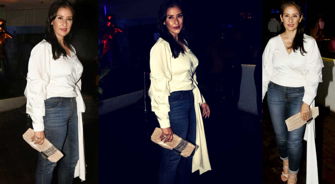 Manisha Koirala clicked at 'Sanju' success bash