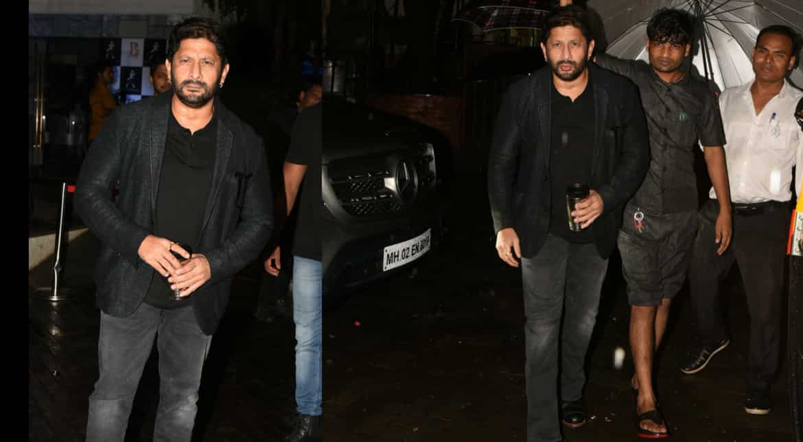 Arshad Warsi in all black at 'Sanju' success party