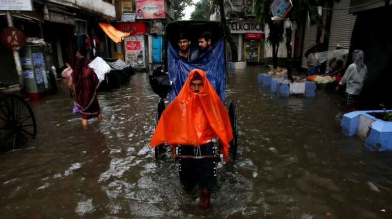 Waterlogged street