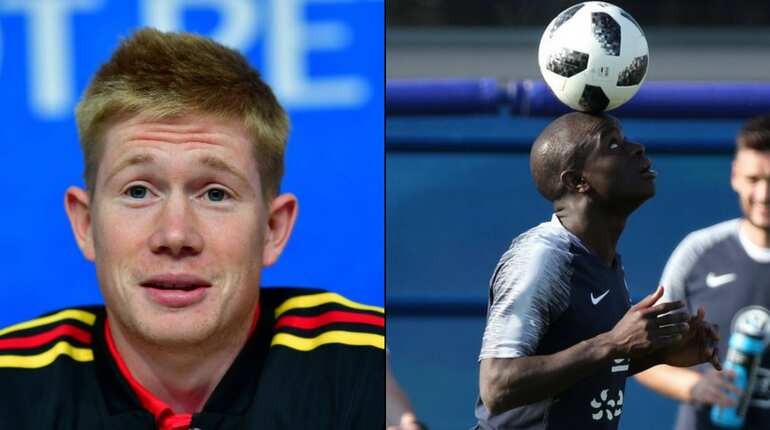 Kevin de Bruyne (Belgium) vs N'Golo Kante (France)